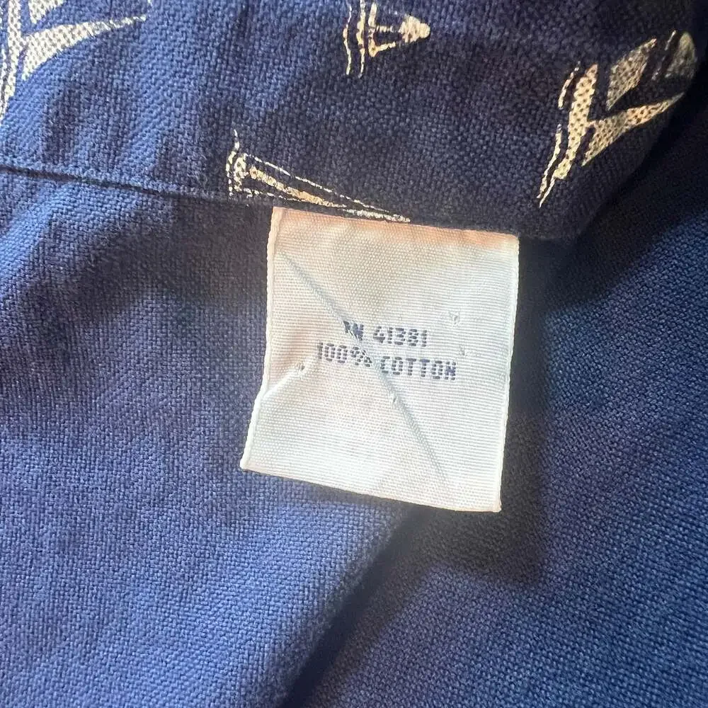 Polo Ralph Lauren Short Sleeve Button Down Shirt w All-Over Sailboat Print Large